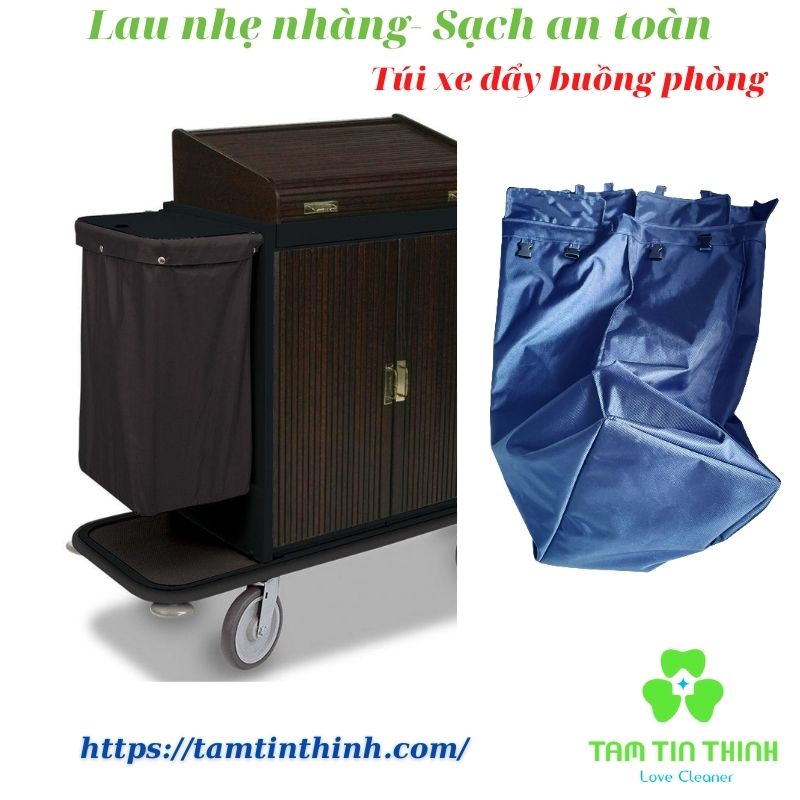 Túi xe đẩy buồng phòng khách sạn Rubbermaid, IPC, Trust, Souh China, Chaobao,...