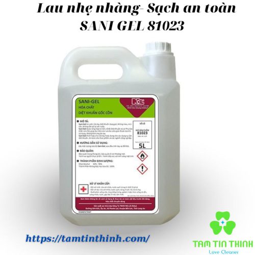 Nước rửa tay khô kháng khuẩn gốc cồn SANI GEL 81023