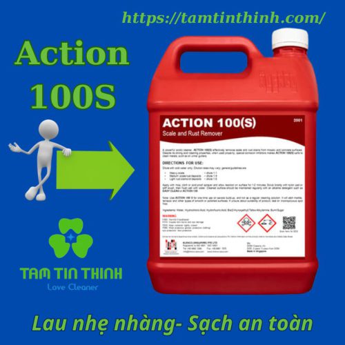 hóa chất tẩy cặn canxi action 100s