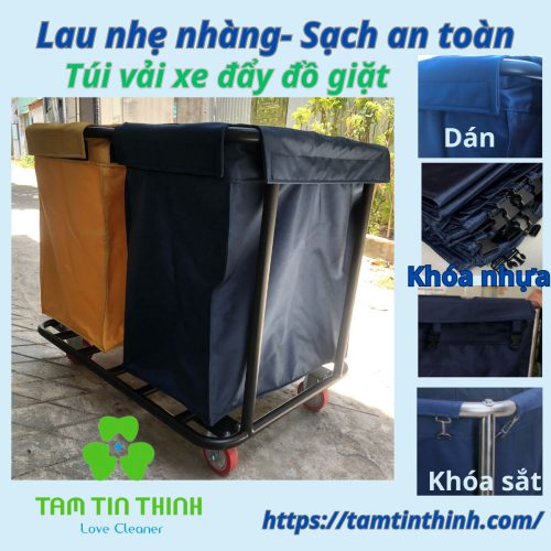 túi vải xe đẩy đồ giặt