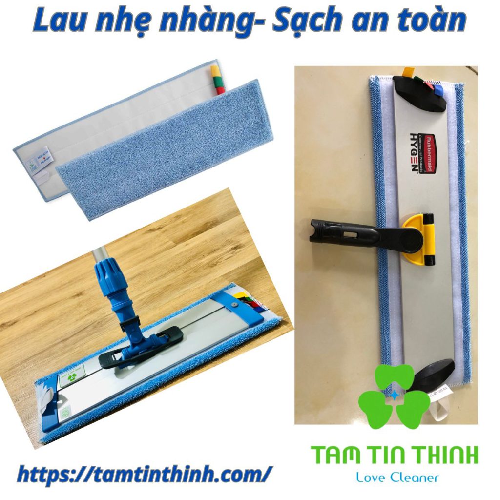 Tấm lau sàn kiểu dán Microfiber