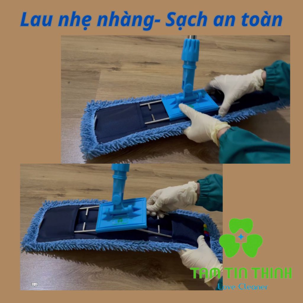 Hướng dẫn sử dụng cây lau nhà công nghiệp: