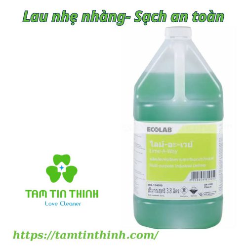 Lime-A-Way – Chất Tẩy Cặn Vôi Đa Năng Ecolab – 4×3.8 lit