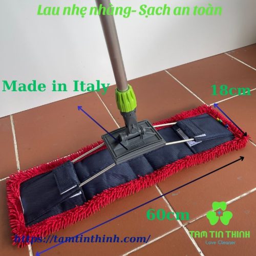 Cây lau nhà công nghiệp 60cm Dmop dùng cho xô vắt