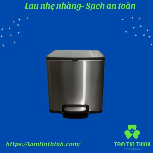 Thùng rác đạp chân dạng vuông PLS-12L