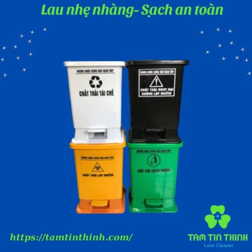 Thùng rác đạp cỡ lớn