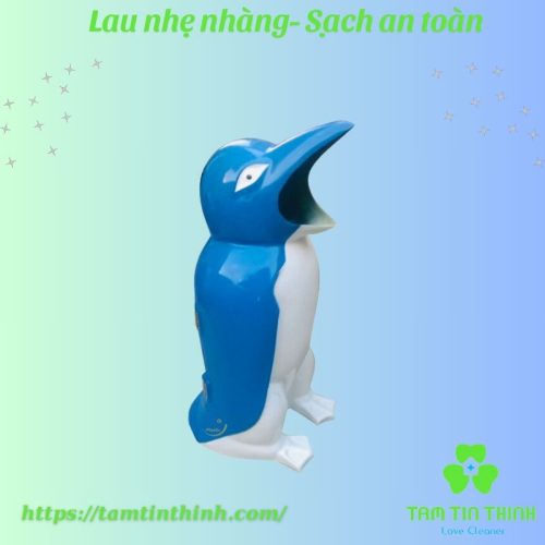 Thùng rác hình chim cánh cụt