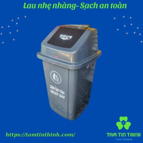 Thùng rác nắp lật PUSH 100L