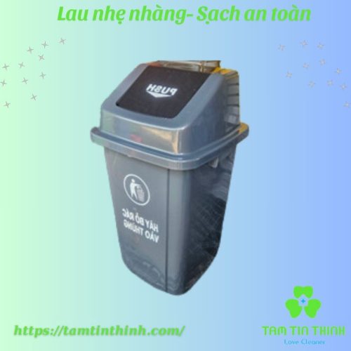 Thùng rác nắp lật PUSH 100L