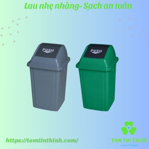 Thùng rác nắp lật PUSH 20L