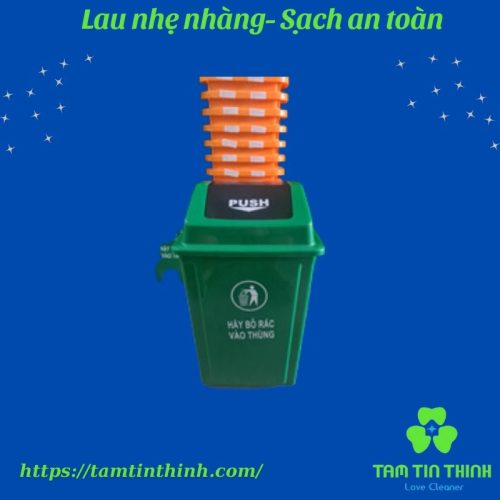 Thùng rác nắp lật PUSH 40L