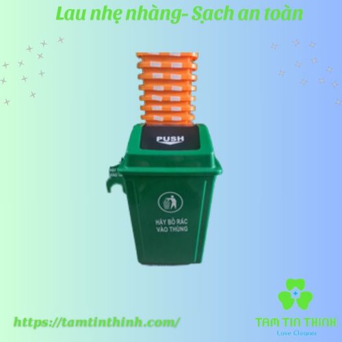 Thùng rác nắp lật PUSH 40L