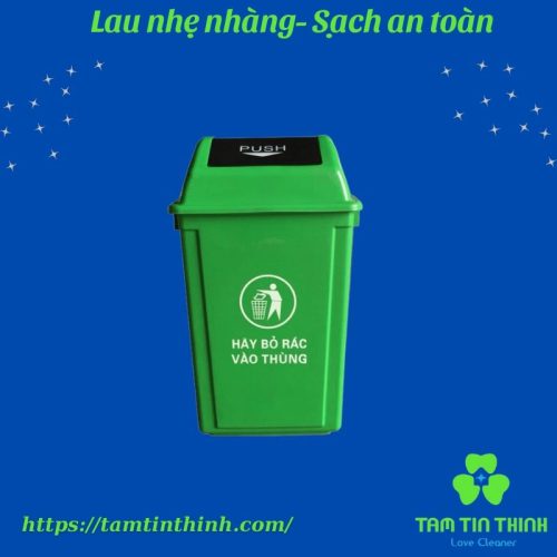 Thùng rác nắp lật PUSH 60L