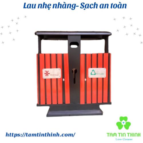 Thùng rác ngoài trời 2 ngăn