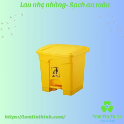 Thung rac nhua dap chan BAIYUN 30L 2