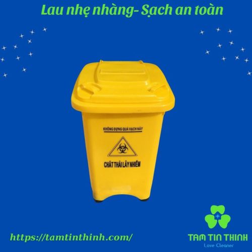 Thùng rác nhựa đạp chân BAIYUN 60L