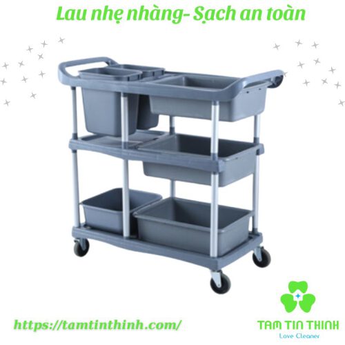 Xe đẩy đồ ăn bằng nhựa giá rẻ nhất thị trường