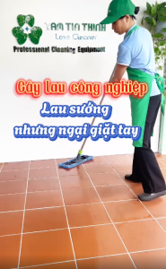 Cây lau nhà công nghiệp lau sướng nhưng ngại giặt tay và sợ bẩn?