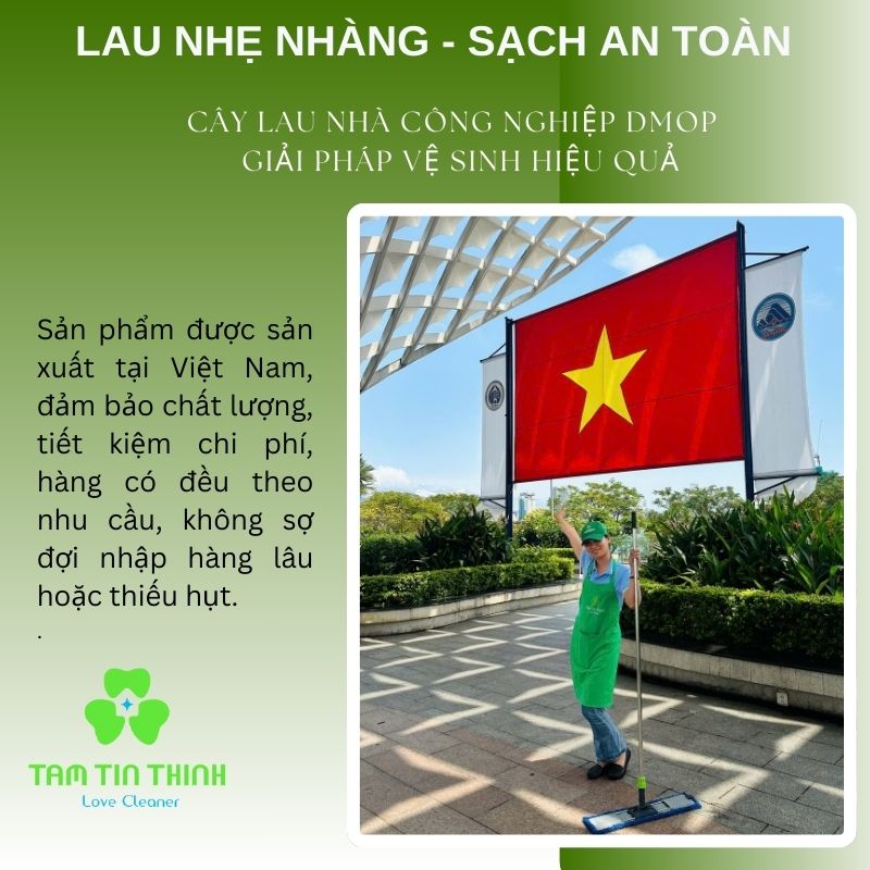 Cây lau nhà công nghiệp trợ vắt Dmop