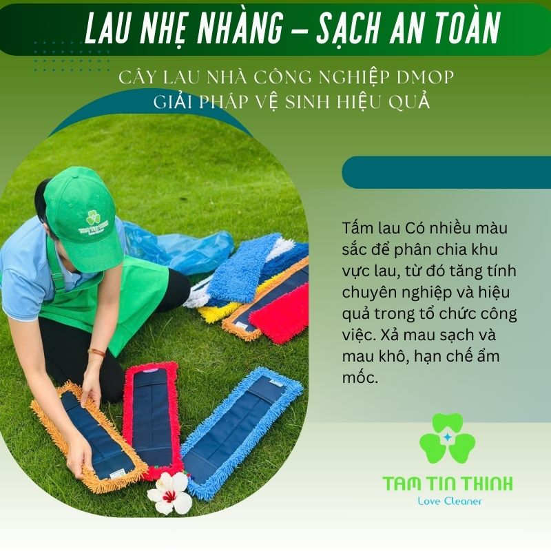 Cây lau nhà công nghiệp trợ vắt Dmop