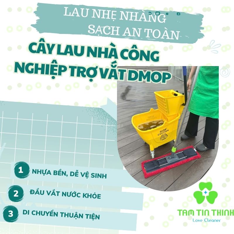 Cây Lau Nhà Công Nghiệp Trợ Vắt Dmop: Đối Tác Đắc Lực Cho Công Việc Vệ Sinh Chuyên Nghiệp