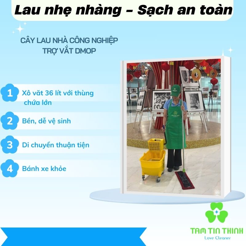 Cây Lau Nhà Công Nghiệp Trợ Vắt Dmop: Đối Tác Đắc Lực Cho Công Việc Vệ Sinh Chuyên Nghiệp