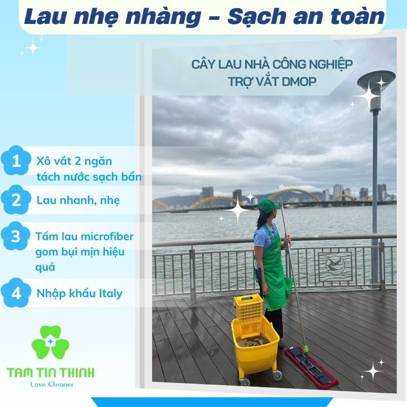 Cây Lau Nhà Công Nghiệp Trợ Vắt Dmop: Đối Tác Đắc Lực Cho Công Việc Vệ Sinh Chuyên Nghiệp