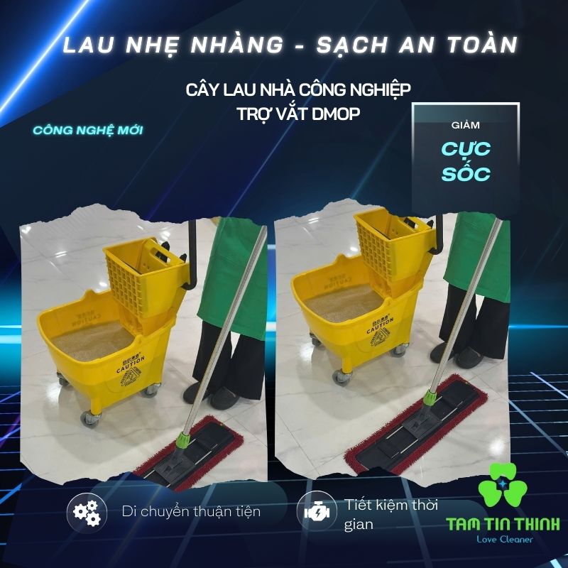 Cây Lau Nhà Công Nghiệp Trợ Vắt Dmop: Đối Tác Đắc Lực Cho Công Việc Vệ Sinh Chuyên Nghiệp