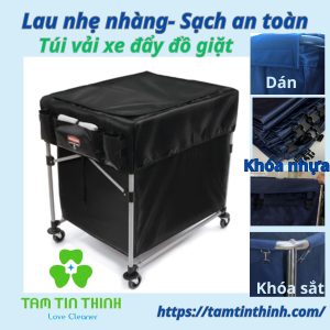 Túi xe vải đẩy đồ giặt